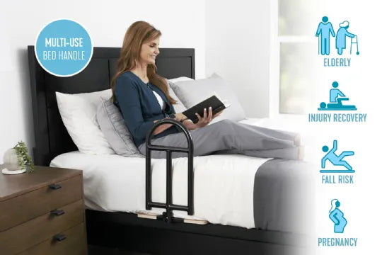 Assist Bar Support Handle for Improved Bed Transfers