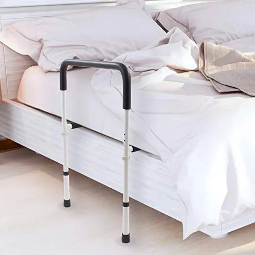 Adjustable Bed Assist Rail with Padded Handle for Safe Mobility and Fall Prevention by Mabis HealthSmart
