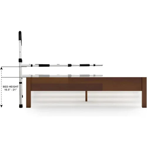 Bed Assist Rail with Padded Grip, Adjustable Height and Width by PEPE Mobility