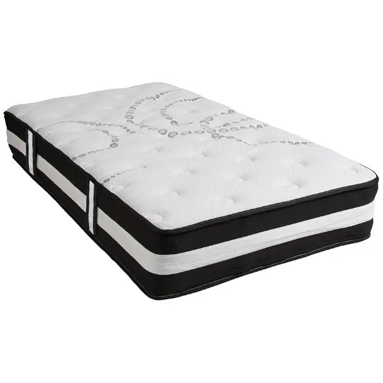 Mattress in a Box: Flash Furniture 12-Inch Medium-Firm Spring (Twin, Full, Queen, King)