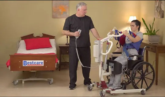 Close-up image of BestStand Electric Sit-To-Stand Home Bariatric Lift