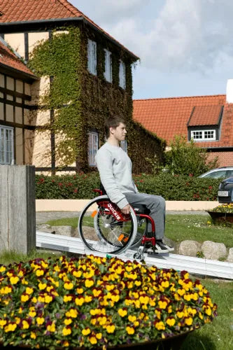 Stepless Telescoping Portable Wheelchair Ramps