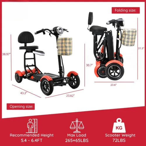 Folding Mobility Scooter in 2 Styles, Dragon Mobile by Bangeran