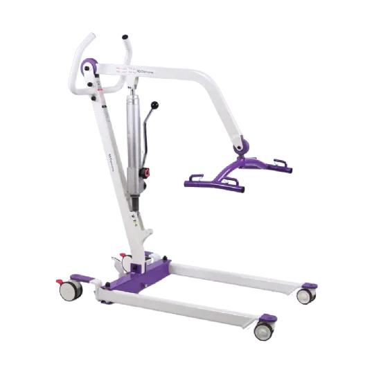 Close-up image of Hydraulic Patient Lift with Full-body Sling, Double Wheel Casters, and 350 lbs. Capacity | Dansons PL350H