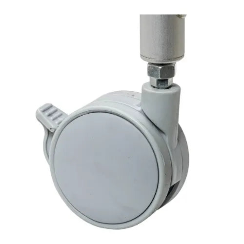 Close-up image of Drive Medical Aluminum Shower Commode Chair with Casters