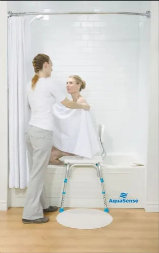AquaSense Tub Transfer Bench with Reversible Backrest and Arm Rail