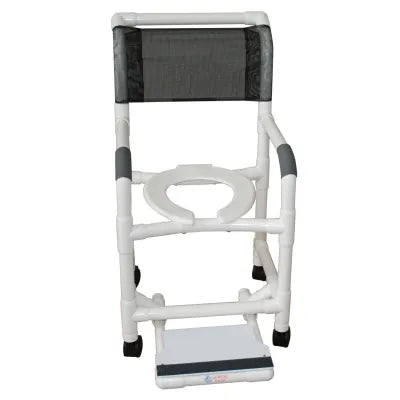 Close-up image of Lumex PVC Shower Chair Commode
