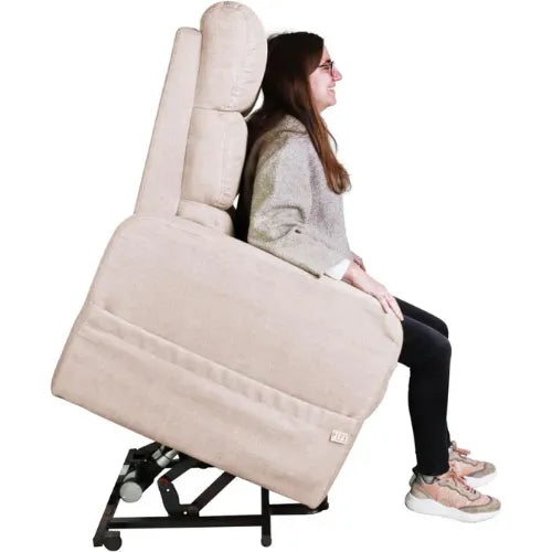 Close-up image of Power Lift Chair Recliner with Wheels by PEPE Mobility