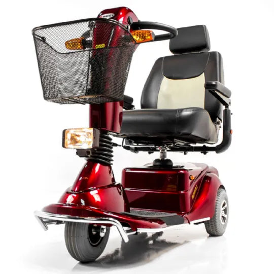 Close-up image of Pioneer 3 Electric Mobility Travel Scooter by Merits