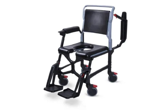 Close-up image of Seatara BathMobile Adjustable Shower and Commode Chair