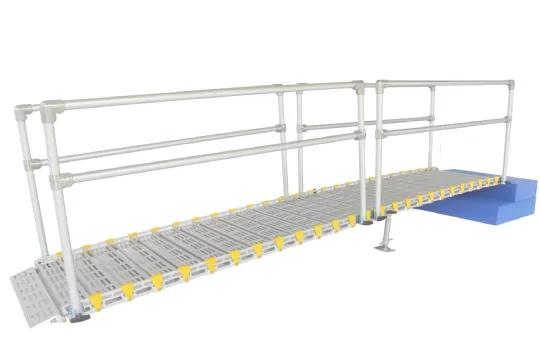 Lightweight Aluminum Wheelchair Ramp - Portable Ramp with 2 Handrails by Roll-A-Ramp | 26 in. Width
