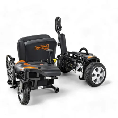 Close-up image of Electric Wheelchair with Swivel Seat - GoRide CRZ Powerchair by SuperHandy