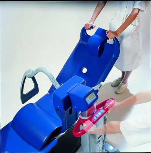 Close-up image of Miranti Height-Adjustable Bath and Shower Stretcher by ArjoHuntleigh (FULLY ASSEMBLED)