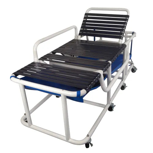Close-up image of Shower Gurney with Infection Control for Standard and Bariatric Support by Mor-Medical