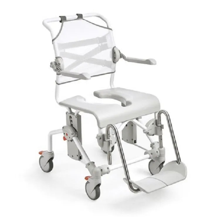 Close-up image of Etac Swift Mobil-2 Shower Commode Chair