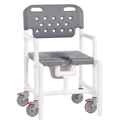 Close-up image of IPU Midsize PVC Shower Chairs with Optional Commode