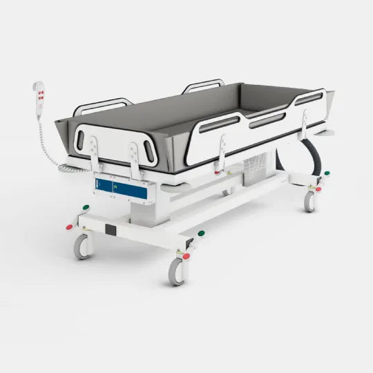 Pressalit AquaMax Adjustable Shower Bed / Trolley