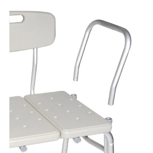 Close-up image of Drive Medical Tub Transfer Bench for Bathtub with Backrest and Arm Support for Transfer - 400 Weight Capacity