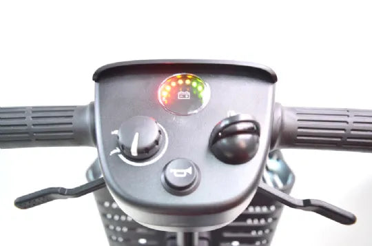 Close-up image of 4 Wheel Mobility Scooter with 300 Pounds Weight Capacity and Variable Speed Settings