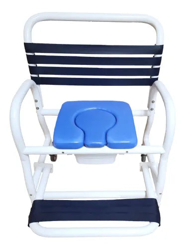 Close-up image of Shower Commode Chairs with Rolling and Locking Casters for Improved Independence by Mor-Medical