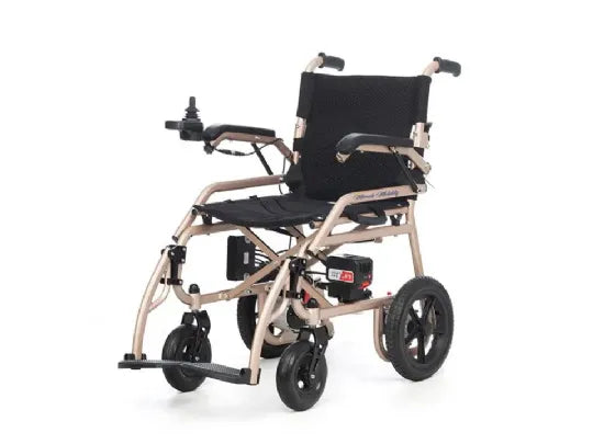 Close-up image of Folding Electric Wheelchair with 220 Pounds Capacity and Airline Approved | Falcon 5000 from Miracle Mobility