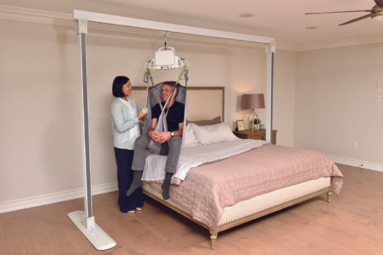 Handicare Portable Ceiling Lift - Savaria Overhead Patient Lift System for Home or Hospital Use