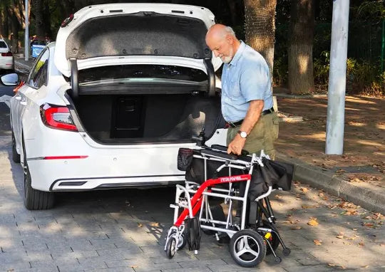 Portable Electric Wheelchair with Ultralight Weight Frame and 4 MPH Top Speed by Metro Mobility