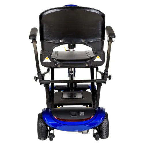 Close-up image of ZooMe Auto-Flex Folding Travel Scooter by Drive Medical