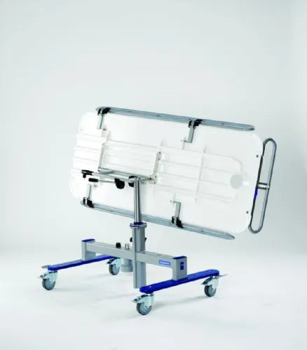 Close-up image of Concerto Height-Adjustable Shower Trolley by ArjoHuntleigh