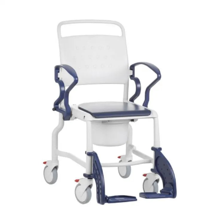 Bonn Shower Commode Chair with Wheels by Rebotec