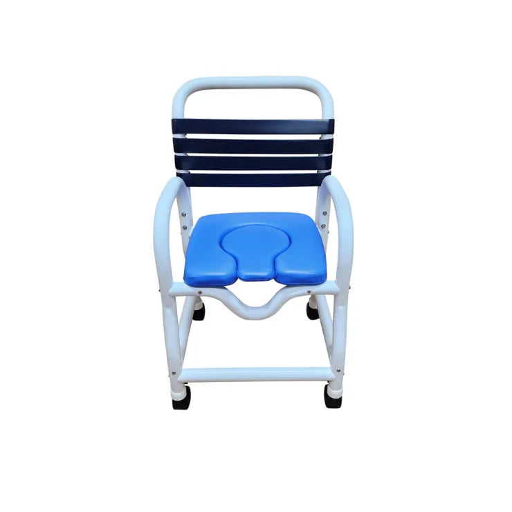 Hygienic Shower Chair with Infection Control, Soft Removable Seat, and Locking Casters | 310 lbs. Capacity - Deluxe New Era