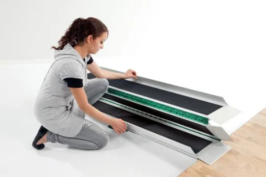 Portable Wheelchair Ramp for Wheelchairs and Mobility Scooters, Non-Skid Surface, Folding Handles, Stepless EasyFold Pro 3 by Guldmann