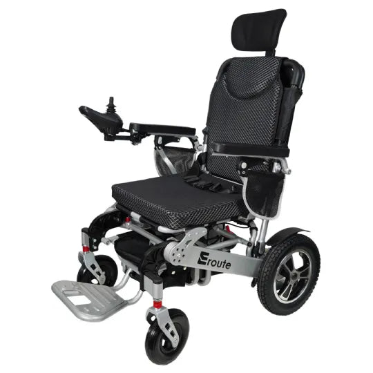 Eroute Automatic Folding Electric Wheelchair with 300 lbs. Capacity and 18 in. Wide Seat