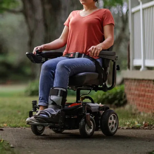 Electric Wheelchair with Swivel Seat - GoRide CRZ Powerchair by SuperHandy