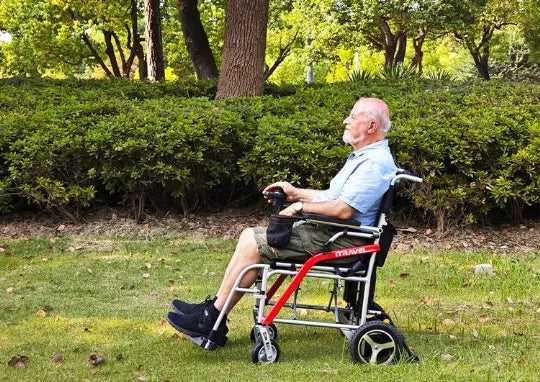 Portable Electric Wheelchair with Ultralight Weight Frame and 4 MPH Top Speed by Metro Mobility