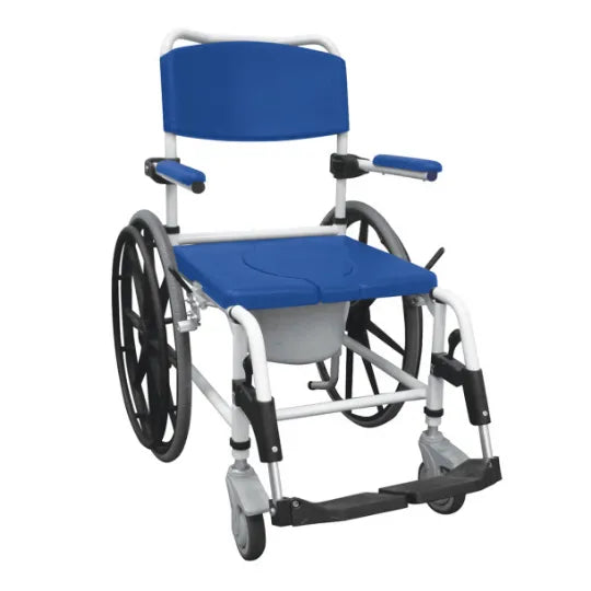 Close-up image of Drive Medical Aluminum Rehab Shower Commode Chair