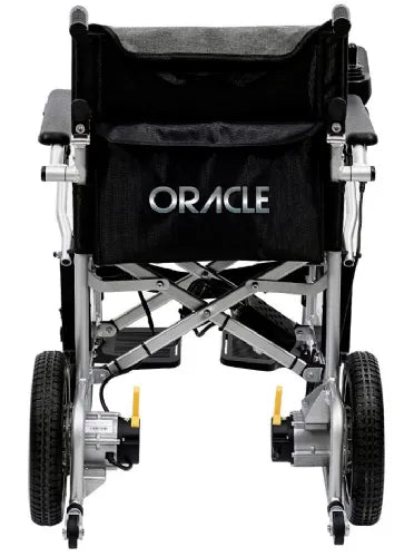 Oracle Super Light Foldable Electric Wheelchair by Discover My Mobility, Lightweight, Flat Free Tires, 350 lbs Weight Capacity
