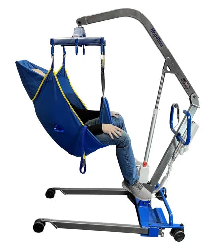 Close-up image of Med-Riser Bariatric Electric Patient Hoist Lift with 6-Point Cradle