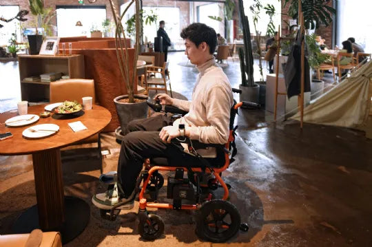 Portable Large Capacity Dual Battery Electric Wheelchair Plus by SuperHandy