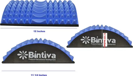 Close-up image of Bintiva Lower Back Stretcher, Half Moon Design, Comfort Foam