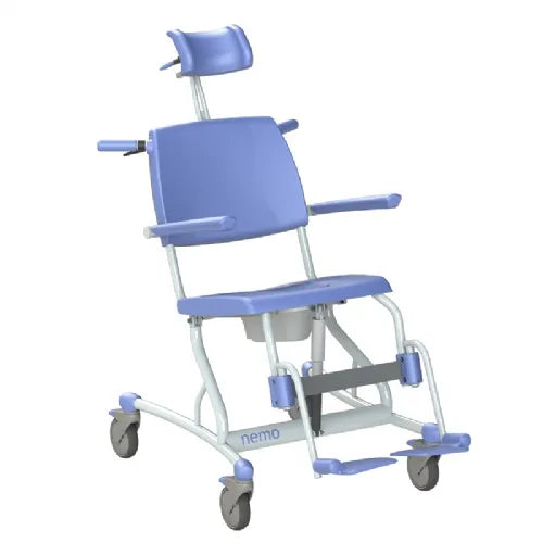 Close-up image of Lopital Nemo Shower Commode Chair