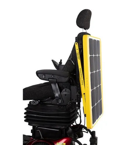 Liberator Electric Power Wheelchair with optional overhead Companion Solar Panel from Solar Mobility | Made in the USA!