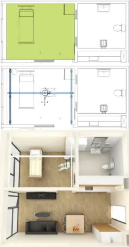 Ceiling Mounted Lift System for Bedroom or Bathroom by Bestcare