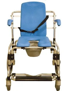 Close-up image of Platinum Health Baltic Transporter Shower Commode Chair
