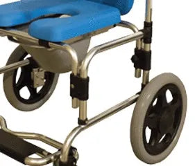 Close-up image of Platinum Health Baltic Transporter Shower Commode Chair