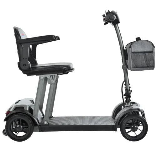 Close-up image of Metro Mobility Folding Travel Scooter | Air Traveller - Airline Approved Mobility Scooter
