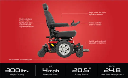 Jazzy 600 ES Power Wheelchair by Pride Mobility