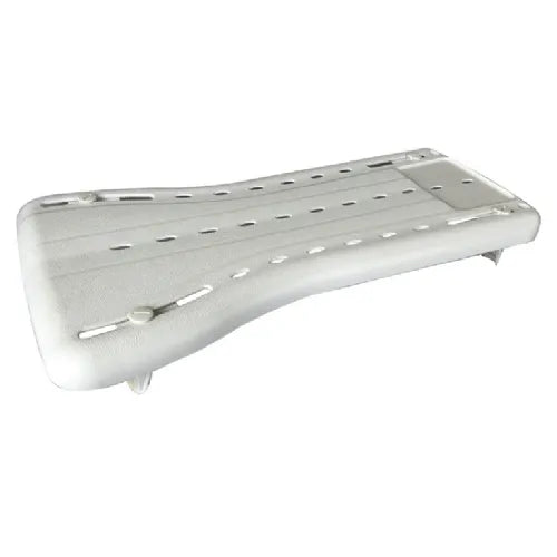 Close-up image of Etac Bath Board - Long Bench for Bathing with Handle and 300 lb. Weight Capacity