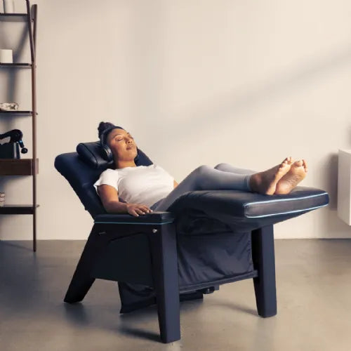 Close-up image of Therabody Lounger Zero Gravity Recliner Chair with Vibroacoustic Therapy