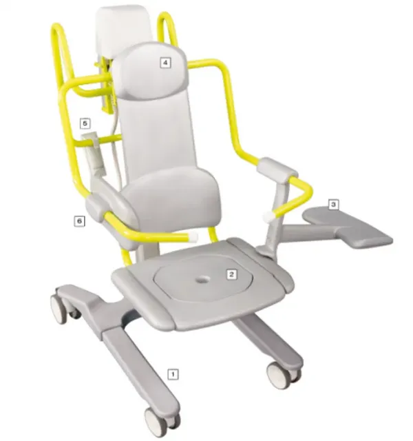 Close-up image of Novum 1000 Seat Lift Reclining Transfer Chair Lift